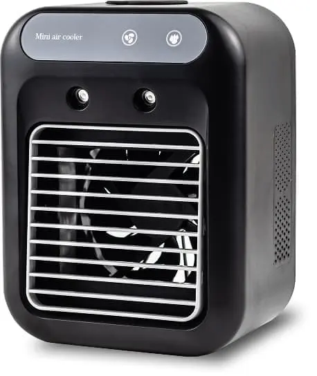 Front panel of Glacier Breeze smart cooler – portable personal cooling system